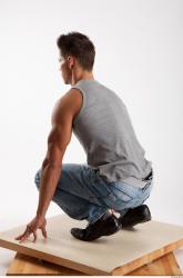 Whole Body Man Other White Casual Athletic Male Studio Poses